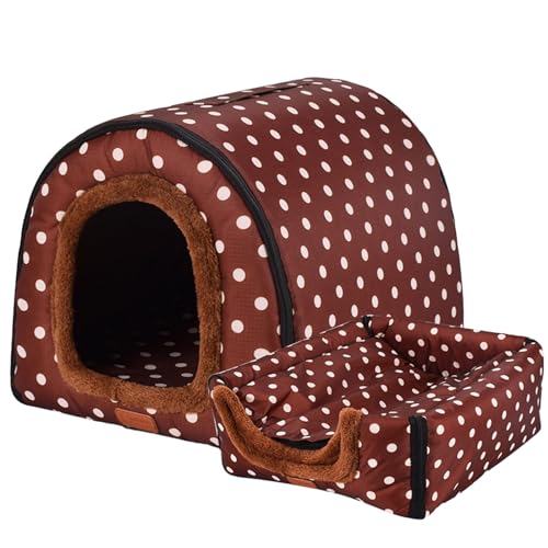 CHIZISX Katzenbett, Katzenbett für den Innenbereich, für kleine Hunde, warmes Bett, Haustierzelt, Bett, Kätzchenhöhle, dickes Kissen, für den Innenbereich von CHIZISX