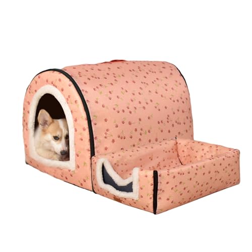 CHIZISX Katzenbett, Katzenbett für den Innenbereich, für kleine Hunde, warmes Bett, Haustierzelt, Bett, Kätzchenhöhle, dickes Kissen, für den Innenbereich von CHIZISX