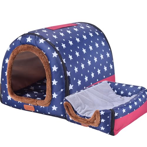 CHIZISX Katzenbett, Katzenbett für den Innenbereich, für kleine Hunde, warmes Bett, Haustierzelt, Bett, Kätzchenhöhle, dickes Kissen, für den Innenbereich von CHIZISX