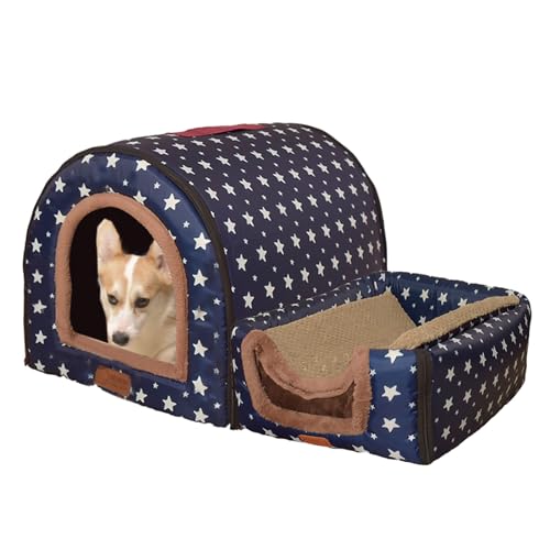 CHIZISX Katzenbett, Katzenbett für den Innenbereich, für kleine Hunde, warmes Bett, Haustierzelt, Bett, Kätzchenhöhle, dickes Kissen, für den Innenbereich von CHIZISX