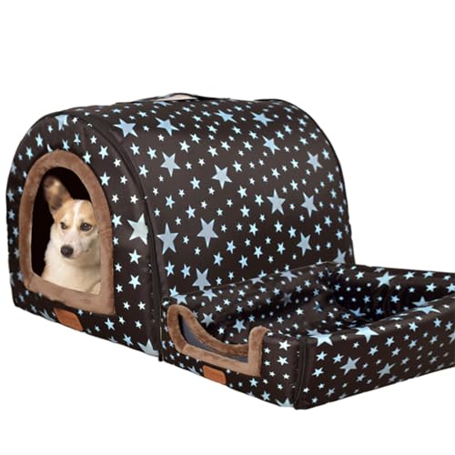 CHIZISX Katzenbett, Katzenbett für den Innenbereich, für kleine Hunde, warmes Bett, Haustierzelt, Bett, Kätzchenhöhle, dickes Kissen, für den Innenbereich von CHIZISX