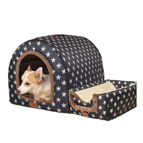 CHIZISX Katzenbett, Katzenbett für den Innenbereich, für kleine Hunde, warmes Bett, Haustierzelt, Bett, Kätzchenhöhle, dickes Kissen, für den Innenbereich von CHIZISX