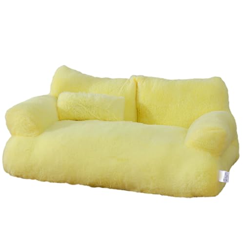 CHIZISX Katzenbett, kreatives Haustier-Couch-Bett, abnehmbares Nest für Hunde und Katzen, weiches Plüsch, bequemes Sofa, mehrere Farben von CHIZISX