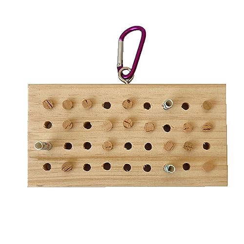 CHIZISX Vogelspielzeug, Kauspielzeug für Vögel, Käfigspielzeug, natürliches Holz, Molaren-Hängespielzeug für Wellensittiche, Papageien, kleine Vögel, für Käfig von CHIZISX