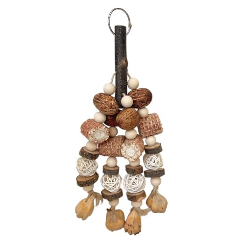 CHIZISX Vogelspielzeug, Vogeltränen-Puzzle, Sitzstangen, Spielzeug, Vogelkäfig, Kauspielzeug, RattanBall-Schaukel für kleine Vögel, Vogelkäfige, Dekoration, Vogel Suppl von CHIZISX