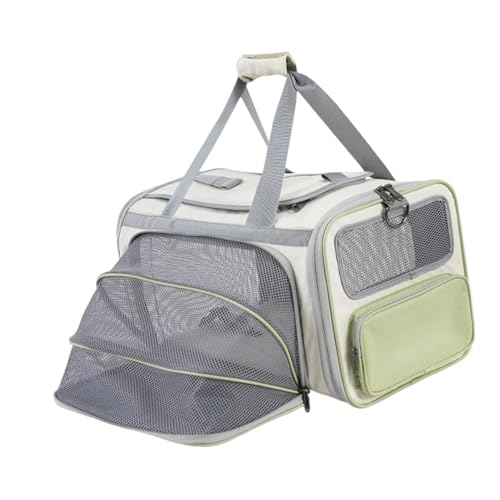 Erweiterbarer Haustier-Rucksack, Tragetasche, weich, große Kapazität mit Fenster, atmungsaktiv, für Haustiere, Sightseeing-Tasche, bequemer Haustier-Reiserucksack Erweiterbarer Haustier-Rucksack, Tragetasche, weich, große Kapazität mit Fenster, atmungsaktiv, für Haustiere, Sightseeing-Tasche, bequemer Haustier-Reiserucksack von CHIZISX