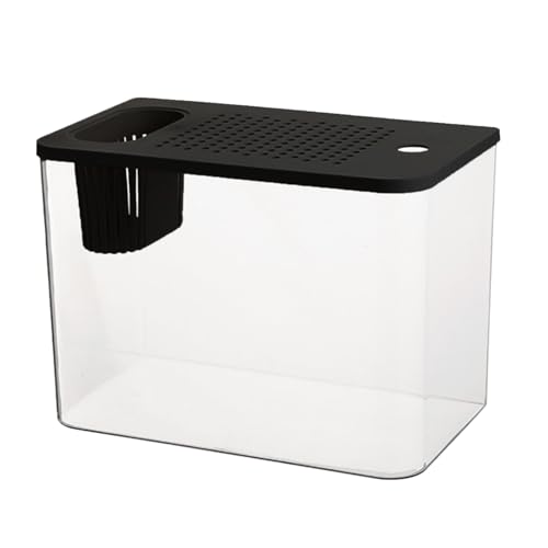Klare Fischtanks Mit Sicherem Deckel Und Wasserpflanzenhalter Für Goldfische Home Desktop Dekoration Aquarien Tanks Fischschale Klare Fischtanks Mit Sicherem Deckel Und Wasserpflanzenhalter Für Goldfische Home Desktop Dekoration Aquarien Tanks Fischschale von CHIZISX