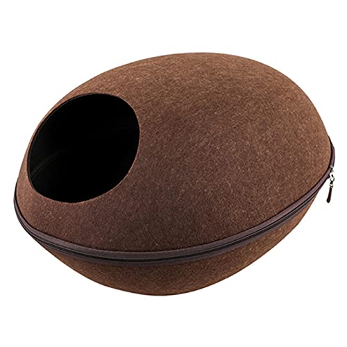 CHNNO1 Hund Katzenbett Höhle Schlafsack Filztuch Haustierhaus Nest Katzenkorb Produkt mit Kissen Katze Tierbedarf von CHNNO1