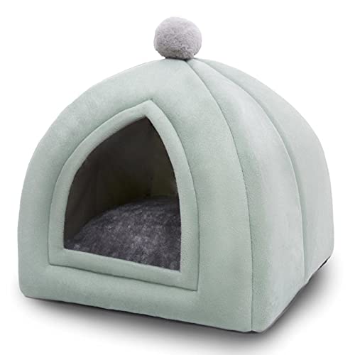 CHNNO1 Weiches Haustierbett Zelt Katzenhaus von Kaninchen entworfen, mit Löchern für Wärme, tragbar, abnehmbar und waschbar Katzenstreu für Welpen und Welpenstreu M 1 von CHNNO1