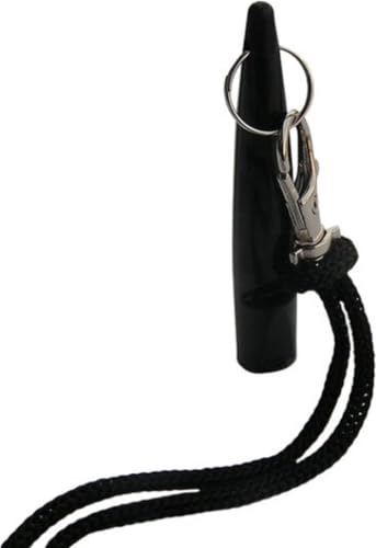 CHPN - Hundepfeife - Ehrungstraining - Schwarz - mit Kabel - Hundetrainer - Flöte für Hunde - Training Hunde - Universal von CHPN