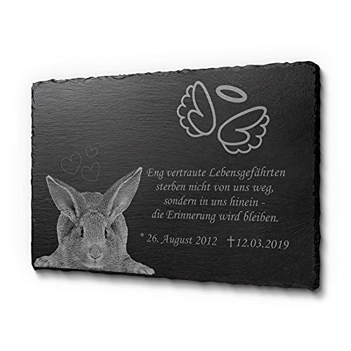 CHRISCK design Katzengrabstein für den Außenbereich für Deinen Lieblingsmenschen | Grabschmuck für EIN Urnengrab von Tieren | Hundegrabstein mit Gravur für Tiere von CHRISCK design