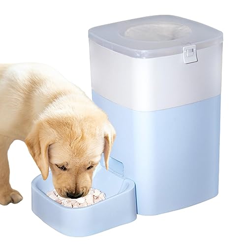 Automatischer Futterspender für Haustiere, Trockenfutterspender für Hunde mit Doppelfütterungsmodus, Reisefutterstation und Wasserspender für Hunde, von CHROX