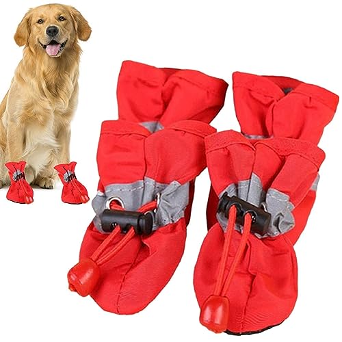 CHROX Hundeschuhe | Haustierschuhe Regenstiefel für Hunde | Atmungsaktive, wasserdichte und rutschfeste Haustierschuhe für Kleinkinder von CHROX