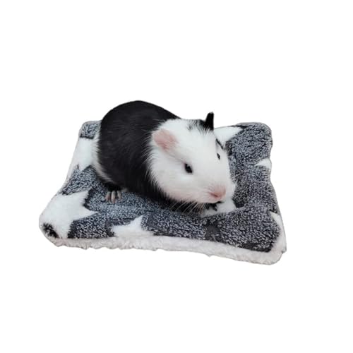 CHUANGOU Hamster Pad Fleece Matte Kleine Tiere Winter Schlaf Warm Bett Kissen Igel Haus Decke(26 * 33cm) von CHUANGOU