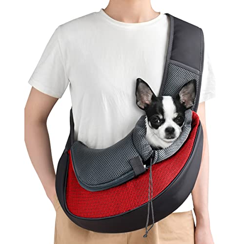 CHUER Hundetasche,Hundetragetasche,Katzentragetasche,Tragetasche Transporttasche Transportbox für Kleine Hunde und Katzen -um Ihr Tier sicher und komfortabel zu halten (Geeignet für Tiere unter 5KG) von CHUER