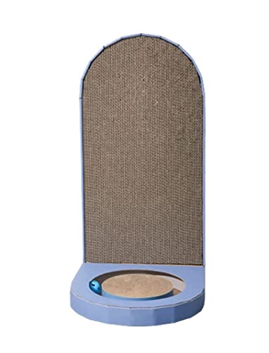 Kratzpappe Für Katzen Cat Scratcher Pad Recycling Wellpappe Lounge Bed Kratzunterlage Für Möbelschutz Kratzbretter Katze(Blue) von CHUNXVLI