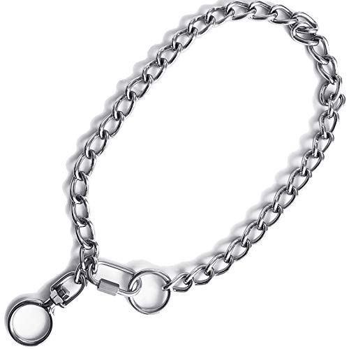 Hundehalsband, Metallkette, Edelstahl, verstellbar, mit Schnalle, Schlupfhalsbänder, stark für mittelgroße und große Hunde, Haustiergeschenk von CHYGER