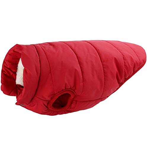 Haustier-Jacke für mittelgroße und große Hunde, wasserabweisend, winddicht, Schneeanzug, Haustierbekleidung (2XL, Rot) von CHYIR