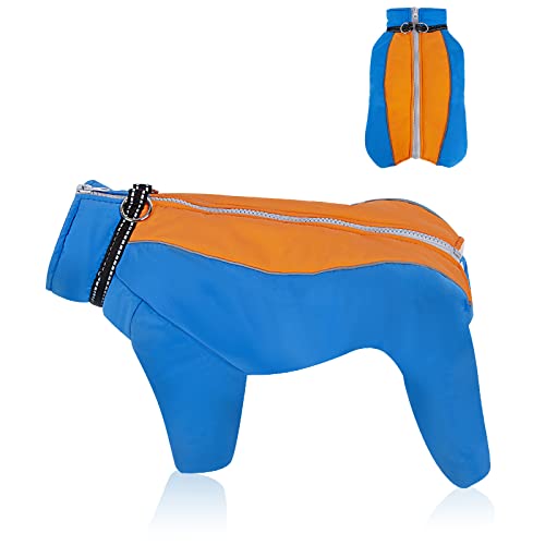 CHZIMADE Hund Wintermäntel, wasserdichte Hundejacke für Winter, Zip Up Fleece Hundeweste, Winddichte warme Ganzkörpermantel für kleine Hunde, Welpen Winterkleidung Reflektierende Outdoor Schneejacke von CHZIMADE