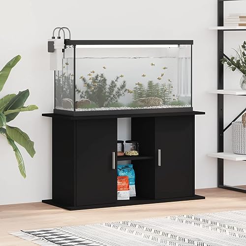 CIADAZ Aquariumständer Schwarz 101x41x58 cm Holzwerkstoff, Aquarium Unterschrank, Aquarium Schrank, Aquariumschrank, Aquarium Tisch, Aquarium Stands 833608 von CIADAZ