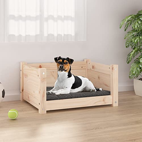 CIADAZ Hundebett 55,5x45,5x28 cm Massivholz Kiefer, Hundesofa, Hunde Bett, Hundekissen, Dog Bed, Kuschelbett Katzen, Hunde Couch, Hunde Sofabett, 821442 von CIADAZ