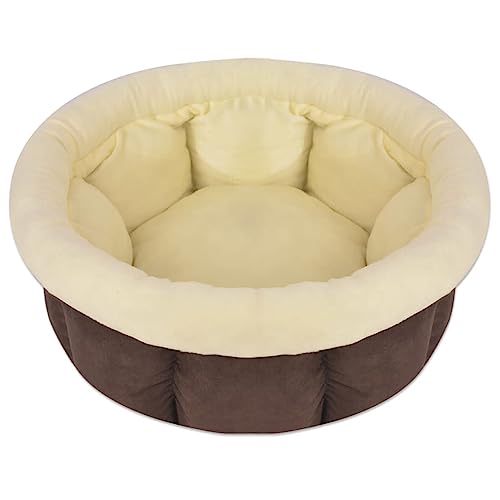 CIADAZ Hundebett Größe L, Hundesofa, Hunde Bett, Hundekissen, Dog Bed, Kuschelbett Katzen, Hunde Couch, Hunde Sofabett, Braun von CIADAZ