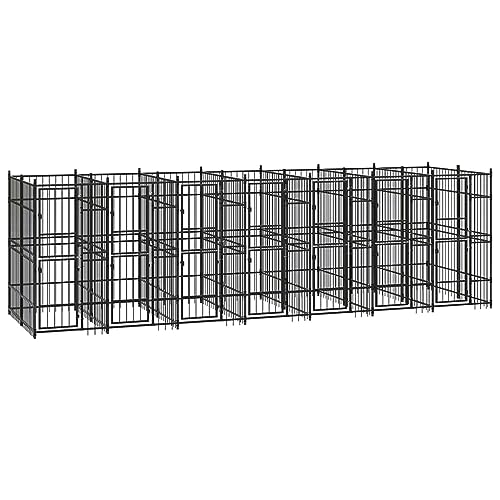 CIADAZ Hundekäfig, Hundekäfig, Hundekäfig, Outdoor-Hundekäfig, Hundekäfig, Außenhund, aus Stahl, 12,9 m² CIADAZ Hundekäfig, Hundekäfig, Hundekäfig, Outdoor-Hundekäfig, Hundekäfig, Außenhund, aus Stahl, 12,9 m² von CIADAZ