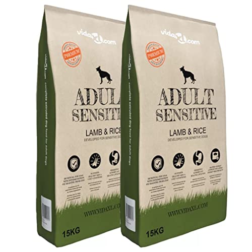 CIADAZ Premium-Trockenhundefutter Adult Sensitive Lamb & Rice 2 x 15 kg, Hundefutter Trocken, Dog Food, Hundefutter Aufbewahrung von CIADAZ