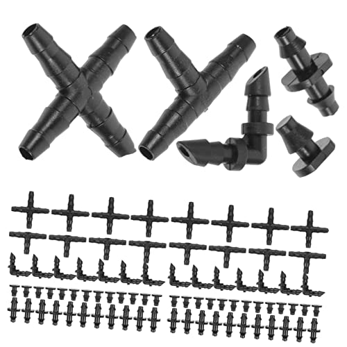 CIMAXIC 1 Set Bewässerungszubehör Tropfbewässerungssystem Schlauchanschlüsse Reparatur Kunststoffschlauch Widerhaken Schlauchanschlüsse Schnellanschluss Widerhaken von CIMAXIC