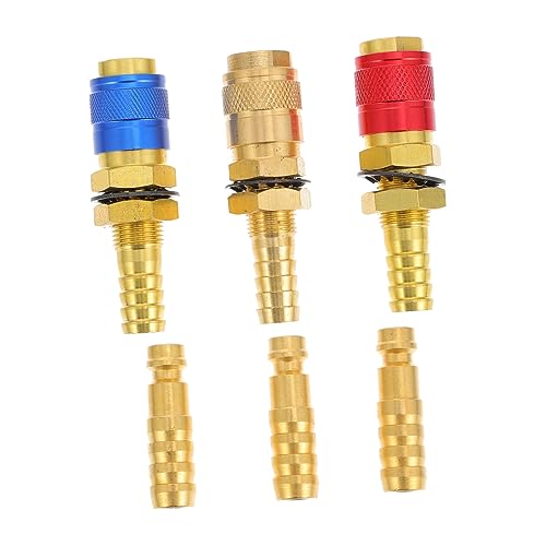 CIMAXIC 6 Teiliges Wassergekühltes Gasadapter Set Mit 10mm Schnellkupplung Für Und Schweißbrenner Hochwertiges Schweißzubehör Für Professionelle Anwendungen von CIMAXIC