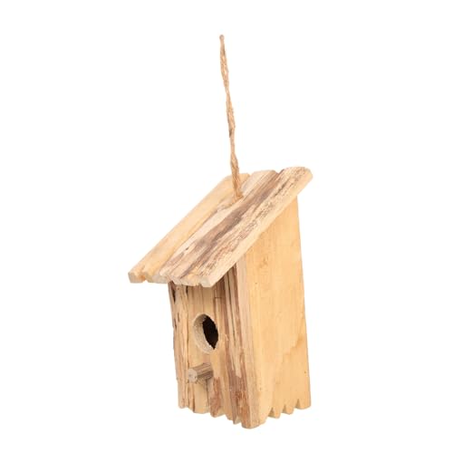 CIMAXIC Handgefertigtes Vogelhaus Aus Holz Für Garten Und Balkon Schlafnest Für Vögel Wetterfest Und Robust Ideal Vogelfutterhaus Zum Aufhängen Vogelhausschutz Für Den von CIMAXIC