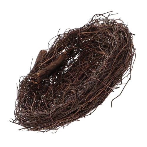 CIMAXIC Künstliches Vogelnest Aus Rattan Handgefertigte Deko Für Ostern Garten Hochzeit Weihnachtsfeier Dekorative Ornamente Für Vogel Und Hausdekoration von CIMAXIC