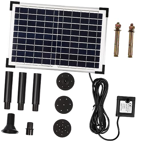 CIMAXIC Solarbetriebene Wasserpumpe 10W Hochleistungs Springbrunnen Für Garten Teich Und Landschaftsgestaltung Solarbetriebene Outdoor Fontäne Mit Verschiedenen Fontänenstilen von CIMAXIC