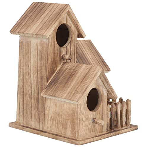 CIMAXIC Vogelhaus Stehend Deko Vogelhaus Futterhaus Fenster Vogelhaus Für Balkongeländer Vogelfutterhaus Am Fenster Bausatz Für Vogelhaus Futtersäule Vogelhäuser Zum Bemalen Vogelhäuschen von CIMAXIC