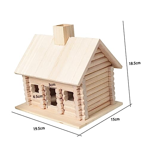 CIMAXIC Zubehör für Vögel im Freien vogelhaus Bird House vögelhaus Vogelnest aus Holz hängende Vogelhäuser Kiefer Vogelnest Vogelhütte Bett draussen das Vogelnest Ornamente Hölzern von CIMAXIC