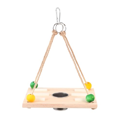 Vogelhäuschen Vogelschaukel hängendes Schaukelspielzeug Kauspielzeug bandejas para comida Lebensmittelbehälter zum Aufhängen hängender Lebensmittelhalter von CIMAXIC
