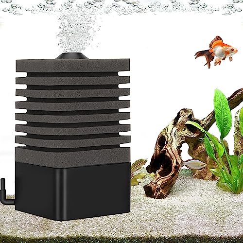 Ultra Quiet Fish Tank Filter, Aquarium Sponge Filter Submersible, Aeration Bio Sponge Corner Filter, Internal Aquarium Filter, Ultra Silent Biochemical Filtration Powerful (Medium for 30-250L) von CISSIYOG