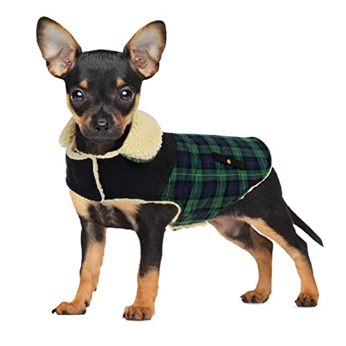 CITÉTOILE Warme Hundemantel Fleece, Wintermantel Winterjacken für Kleine/Große/Mittlere Hunde, Hundejacke Hundekleidung Hundepullover mit Geschirrloch, Chihuahua Mantel für Outdoor Indoor, L von CITÉTOILE