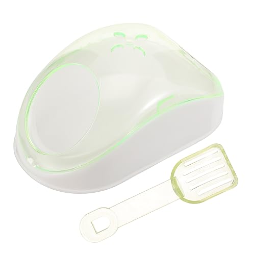 CIYODO 1 Satz Hamster transparentes Badezimmer Hamsterkäfig Ratte Sauna Toilette Hamstersand Hamster sandbad Hamster-Sandbad meerschweinchen Toilette kleine Badewanne Plastik Light Green von CIYODO