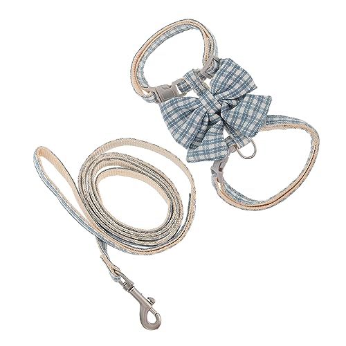 CIYODO 1 Satz Katzenleine Extra kleines Hundegeschirr Katzen-Traktionsseil Geschirre Leinen Hundeleine cat Leash katzenzubehöhr Laufleine für Katzen Haustier Geschirr Polyester Blue von CIYODO