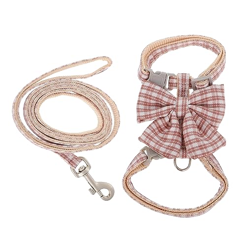 CIYODO 1 Satz Katzenleine Outdoor Hundegeschirr Seil Hundeleine Trainingsleinen Für Katzen Trainingsleine Für Haustiere Laufweste Für Katzen Katzengeschirr Und Leine Polyester Rosa von CIYODO