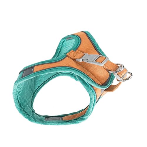 CIYODO 1 Satz Katzenleine pet Supplies katzenpflege Katzen Kleidung cat Leash kleines Katzengeschirr Katzen-Traktionsseil Outdoor-Gehgeschirr Zugband für Haustierkatzen Wildleder- Orange von CIYODO