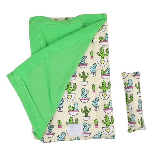 CIYODO 1 Satz Kletterndes Baumwollnest Für Haustiere Ratte Bärtiges Drachenbett Schlafsack Für Haustiere Reptilienbett Spielzeughängematte Leopardenbettwäsche Segeltuch Green von CIYODO