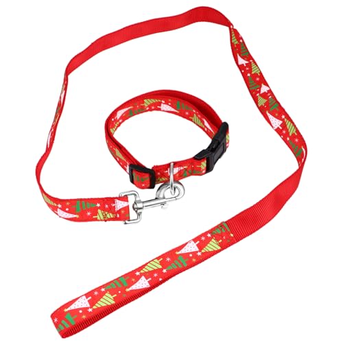 CIYODO 1 Set Halsband Mit Kordelzug Weihnachten Katzenhalsband Hundegeschirr Gurt Weihnachten Haustierhalsband Weihnachten Hundehalsband Urlaub Katzenhalsbänder Weihnachten von CIYODO