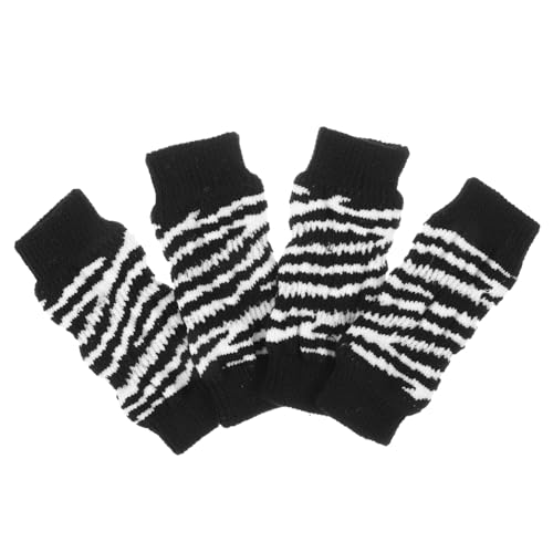 CIYODO Hunde Socken 1 Set Hundesocken Zebrasocken Für Haustiere Austauschbare Hundesocken Haustierpfotenschutz Beinwärmer Für Hunde Hundebeinstütze Hundebeinmanschette Um Das Lecken Von von CIYODO