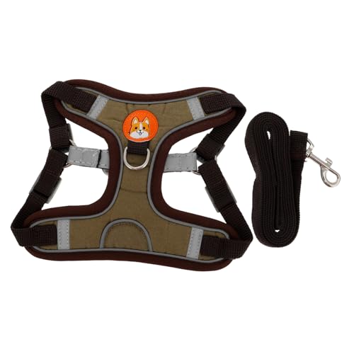 CIYODO 1 Set Transportbox Für Haustiere Hundehalsband Verstellbarer Hundewestengürtel Hundehalsband Katzenbrustgurt Katzenzugseil Flucht Haustiergeschirr Set Stoff Hundebedarf von CIYODO