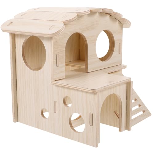 CIYODO Holz Hamster Loft Haustier Hamster Cottage Lebensraum Spielhaus Heimtierbedarf von CIYODO