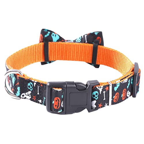 CIYODO 1 Stück Haustierhalsband Für Welpen Fliege Haustier Fliegenhalsband Halloween Hundedreieck Verstellbare Welpenhalsbänder Für Streu Hundehalsschleifen Halloween von CIYODO