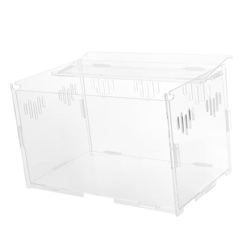 CIYODO Frosch Terrarium Schlange Box 25x15x15cm Reptil Zucht Box Belüfteten Lagerung Nest von CIYODO