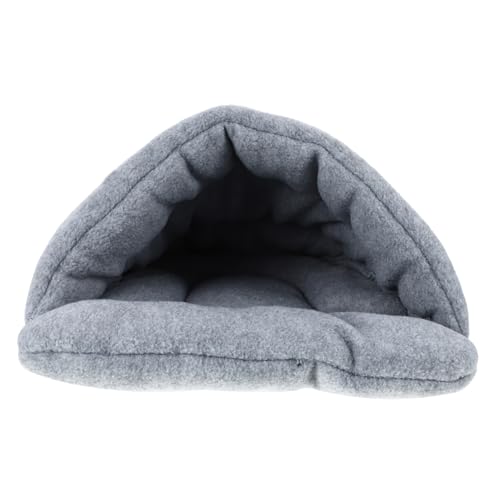 CIYODO 1 Stück Warmes Haustierbett Käfig Hamster Heu Haustiernest Erhöhtes Hundebett Wurf Menschlich Haustierstall Welpe Hundebetten Kleines Tierbett Hängematte Stoff Light Grey von CIYODO